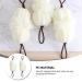 Uonlytech 2pcs Bath Ball & Loofah - Soft White Sponge for Exfoliating Cleansing & Showering | Body Washing Brush & Towel - Buy Online on GoSupps.com
