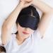Super Soft Adjustable Sleep Mask for Men and Women - Lightweight Eye Mask for Better Sleep (Black) - Buy Online on GoSupps.com