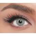 Iconic colored contact lenses Rain - strongly covering monthly lenses for 3 months in light green & gray particularly natural result for all eyes - 1 pair ...