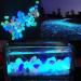 Glow Blue Fish Tank Rocks - 100pcs Glow in The Dark Pebbles for Aquarium, Garden, Plant Pots & Walkways - Buy Online on GoSupps.com
