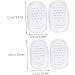 4 Pairs Self-Adhesive Clear Heel Pads - Silicone Shoe Inserts & Grips for Comfort - Breathable Gel Heel Accessories for Women - Buy Online on GoSupps.com