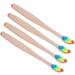 FRCOLOR 4pcs Adult Toothbrush Set - Eco-Friendly Colorful Travel-Friendly Oral Care - Degradable & Effective Bristles - Buy Online on GoSupps.com