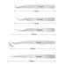 Volume Lash Extension Tweezers Set - 5PCS Stainless Steel for Easy Fans - Silver - Buy Online on GoSupps.com
