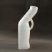 Men Long Curved Mouth Urinal Potty Urine Collection Containers Reusable Easy to Clean Portable White 1400ml - Buy Online on GoSupps.com