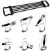 Adjustable Chest Expander - 5 Resistance Bands for Effective Muscle Training | Ideal for Home & Gym Workouts - Buy Online on GoSupps.com