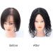 Curly Real Hair Crown Topper | Clip-In Wiglet for Women | 5x5.5 | Natural Black Hair Part | Perfect for Thin Hair - Buy Online on GoSupps.com