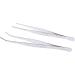 Iplusmile 2-Stainless Steel Tweezers Pliers - Curved & Straight Eyelash Tools for Extensions - Long Handle Rubber Grip - Buy Online on GoSupps.com