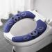 Finoulie 4 Pairs Washable & Reusable Toilet Seat Warmer Covers - Non Slip Cushion for Bathroom - Cute Design | Self-Adhesive Tape Included - Buy Online on GoSupps.com