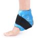 Newgo ankle ice bag for pain relief reusable hot cold therapy gel ice cold for foot injuries ankle swelling sprains after operations (pale blue) light blue