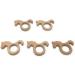 Wendysun 3pcs Hippocampus Shaped Wood Teether Set - Natural Baby Teething Toy - Buy Online on GoSupps.com