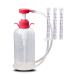 Vaginal Cleaning Syringe Cleaner Reusable Manual Pressure Cleaning System Portable Kit with 3 Nozzles 600ml Capacity