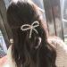 AKOAK Elegant White Pearl Bow Duckbill Clip - Ladies Hair Clip for Wedding, Birthday, and Valentine's Day - Buy Online on GoSupps.com