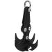 Enrilior Stainless Steel Black Grappling Hook for Climbing & Mountaineering | Outdoor Activity Rock Climbing Claw - Buy Online on GoSupps.com