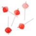 30 Pcs Lollipop Pendant Jewlery Lollipop Shape Keychain Pendants Lollipop Keychain Pendants Earrings 1.5X1.5X4.5CM Red