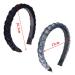 Zasvec 3-Piece Elastic Hair Bands - Slipproof Flannel Twisted Headbands for Women | Wide Hair Ripe in 3 Colors - Buy Online on GoSupps.com
