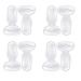 URAQT Gel Shoe Inserts Liners Pads for Too Big Shoes Anti-Slip Heel Grips Inserts Liners Foot Insoles for Women 4 Pairs Transparent