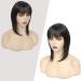 Yamel 12 Inch Darkest Brown Hair Topper with Bangs - Synthetic Hairpieces for Women with Thinning Hair - Buy Online on GoSupps.com