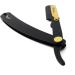Professional Barber Straight Razor - Premium Stainless Steel Cut Throat Shaving Razor with 10 Samurai Double Edge Blades - Buy Online on GoSupps.com