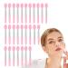 24Pcs Lip Applicators Balm Spatula Set Silicone Lip Mask Brush with Cover Reusable Chapstick and Gloss Scooper Travel Lipstick Applicator Eyeshadow Makeup Brushes for Balm or Mask Pink