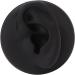 Artificial Black Left Ear Display Model | Professional Soft Teaching Tool with Round Base - Buy Online on GoSupps.com