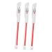 FOMIYES 3pcs Goo Microblading Pen Brush Highlighter Marking Pen Gel Lip Mapping Tool Marker Ink Plastic Red 15x1cm Red