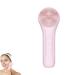 Lumiglow Facial Cleanser Silicone Face Scrubber Facial Brushes for Cleaning and Exfoliating Face Silicone Scrubber Facial Brush Skin Cleansing Portable Silicone Face Scrubber Rechargeable-Pink