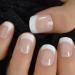 Buy Hujl Short White French Artificial Nails - Easy Press-On Fake Nails for Home & Office - International Shipping - Buy Online on GoSupps.com