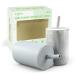 Jakuva 2 Pack 8 Ounce Toddler Cups Unbreakable Silicone Training Straw Sippy Cups for 6+ Months Baby (Gray & Marble Gray)