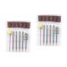 SUPVOX 2 Sets Nail Polisher Kit De Manicura Nail Manicure Tools Cuticle Drill Bit Nail Polishing Drill Bit Drill for Nails Professional Stainless Steel. Silicone. Quartz. Ceramics