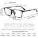 Pure Titanium Men's Reading Glasses - HD Clear Lenses Blue Light Filter Large Frame Size 2.25x - International Shipping Available - Buy Online on GoSupps.com