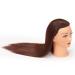 Mannequin Head for Hair Styling & Braiding - 26-28 Synthetic Fiber Cosmetology Training Doll, Brown - Model 92022LB0420 - Buy Online on GoSupps.com