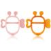 Bee Silicone Teething Toys Baby Teething Toys BPA Free Relief Baby Teething Gum Discomfort Easy to Hold 2Pack Bee Teethers for Baby Boys and Girls(Amber & Pink) 7.Bee