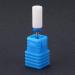 Nail Drill Bit Ceramic Cylinder Shape Manicure Pedicure Tool with Display Base - White 05 - Buy Online on GoSupps.com