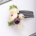 Teyglen Bridal Rose Hair Comb - Boho Floral Headpiece for Wedding, Prom, and Photo Shoot - Buy Online on GoSupps.com