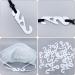 50 Pieces Mask Ear Hooks & Extender Bracket - Comfortable Ear Protection for Adults & Children | White Mask Holder - International Shipping - Buy Online on GoSupps.com