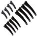 Hair clips duck hair clips 12PCs hair clips for style and cutting non-slip hair clips with silicone tape no-trace compartment clamps for thick and thin hair-professional salon hair needles