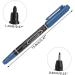 FOMIYES 10pcs Eyebrow Pen Portable Eyebrow Liner Beauty Pen Use a Pen Plastic Double Head 13.9x1.8cm Blue - Buy Online on GoSupps.com