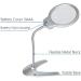 Desktop Magnifier 2X 6X Folding Handsfree Magnifier with 2 Led Lights Plastic Base Hose Reading Watch Repair Illuminated Magnifier Good Times - Buy Online on GoSupps.com