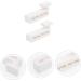Minkissy 4 Pairs Bicycle Clips & Helmet Hooks | Double Glasses Case for Women | Sport Mask Connections & Birth Control Face Mask | White PVC Ski Accessory - Buy Online on GoSupps.com