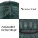 Faelbaty Short Bob Green Wavy Wig with Air Bangs for Women - Synthetic Cosplay Wig in Dark Green - Shoulder Length Curly Wavy Bob Wig for Girls - Buy Online on GoSupps.com