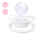 LittleForBig Large Shield Pacifier Generation II - Adult Size White Little Circus Carousel Pattern | Shop Now for International Shipping - Buy Online on GoSupps.com