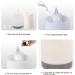 Buy Wood Grain Candle Shaped Essential Oil Diffuser | Colorful Light for Home | International Shipping - Buy Online on GoSupps.com