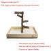 Hamiledyi Bird Perch Stand Tabletop - Natural Wooden Gym for Parrots and Birds - Buy Online on GoSupps.com