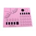 Minkissy Silicone Nail Tools Silicone Manicure Mat Washable Nail Polish Coloring Practice Pad Nail Art Stamping Mat Nail Practice Workspace Design Plate () Manicure Tools Pink