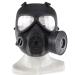 Huenco Tactical Dummy Gas Mask Paintball Full Face Skull CS Mask for Cosplay Protection Halloween Masquerade Bk