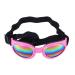 LoveAloe Dog Goggles Dogs Sunglasses Waterproof Doggles Adjustable Sunglasses for Small Medium Dogs Pink
