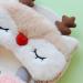 Elk Silk Plush Eye Sleep Mask - Soft and Comfortable Eye Cover for Women - Perfect Christmas Gift - Beige - Buy Online on GoSupps.com