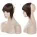 Silk-co One Piece Hair Bangs Fringe Hair Extensions Clip in Human Hair Extension #02 Dark Brown Straight Flat with Temple - Buy Online on GoSupps.com