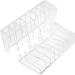 Beaupretty 2pcs eyeshadow tray storage rack eyeshadow palette holder Makeup palettes holder vanity palettes organizers divided makeup palettes organizer wallet display stand grid