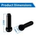 MUQZI Cable End Crimps - 48pcs | Bike Cable End Caps for MTB & Road Bike | Black Brake & Shifter Tips - Buy Online on GoSupps.com